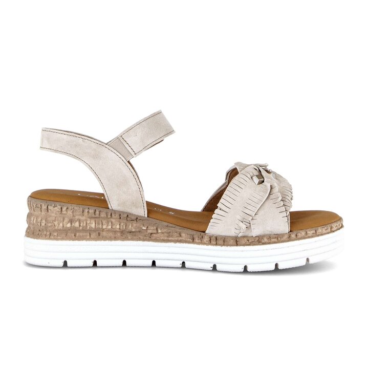 Sandalo con plateau beige #1