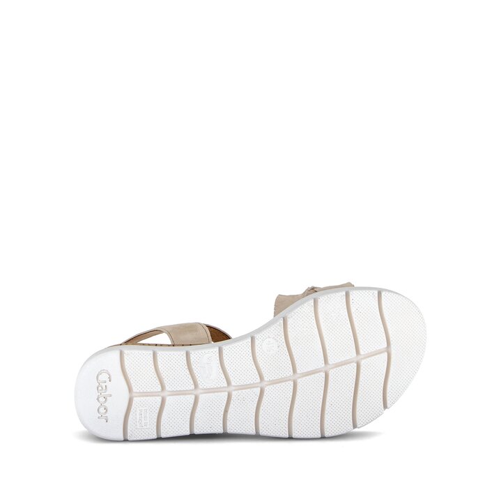 Sandalo con plateau beige #4