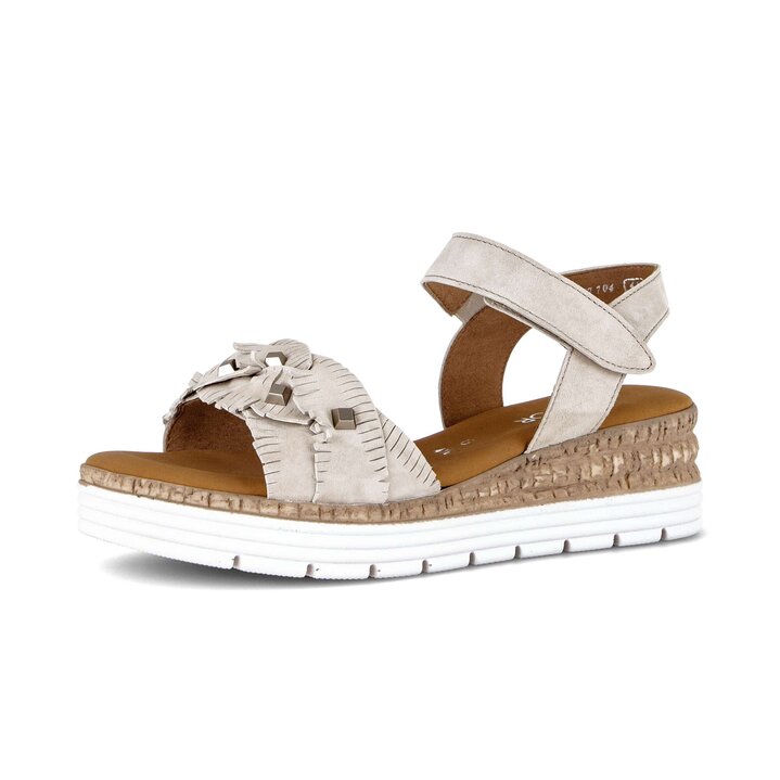 Sandalo con plateau beige #2