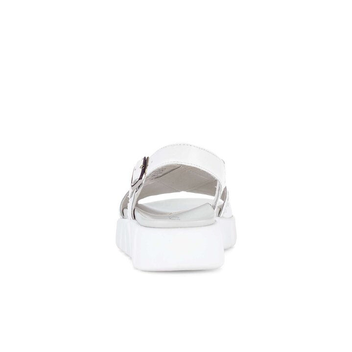 Sandalo con plateau bianco #3
