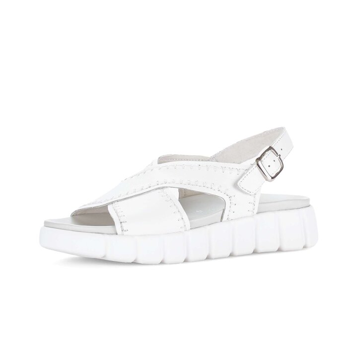 Sandalo con plateau bianco #2