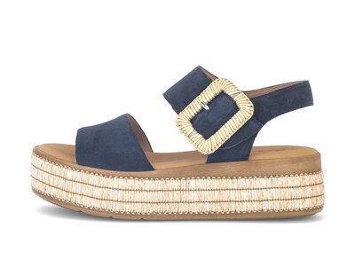 Plateau Sandale blau