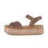 Plateau Sandale braun