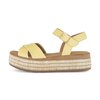 Plateau Sandale gelb