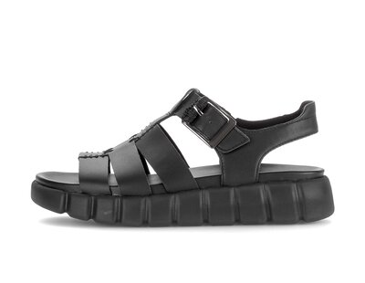 Plateau Sandale schwarz