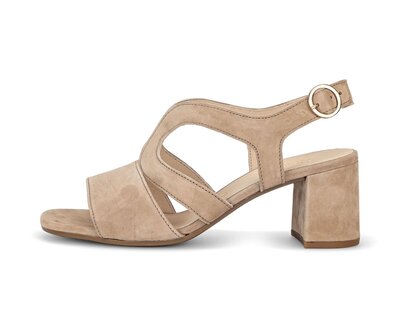 Riemchensandale beige
