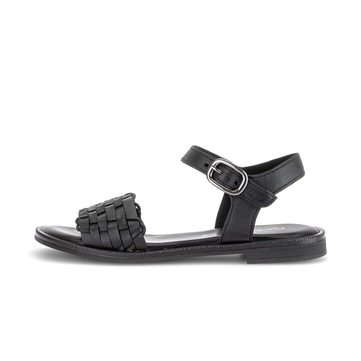 Sandal met riempjes zwart #0