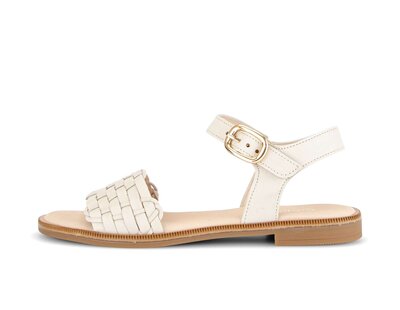 Riemchensandale beige