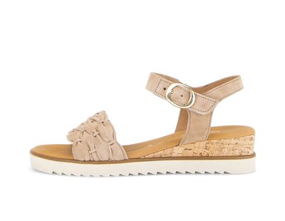 Riemchensandale beige