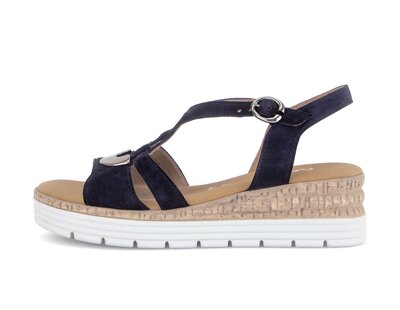 Plateau Sandale blau