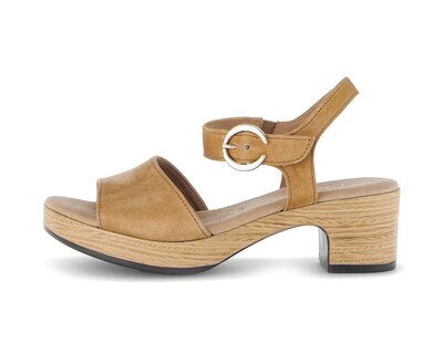 Plateau Sandale braun