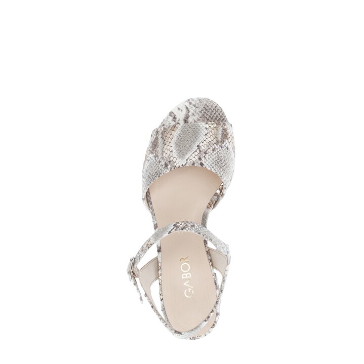 Sandalo con cinturino beige #5
