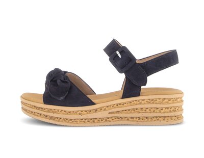 Plateau Sandale blau