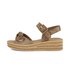 Plateau Sandale braun