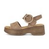 Plateau Sandale braun