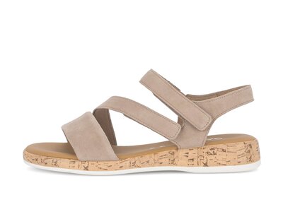Riemchensandale beige