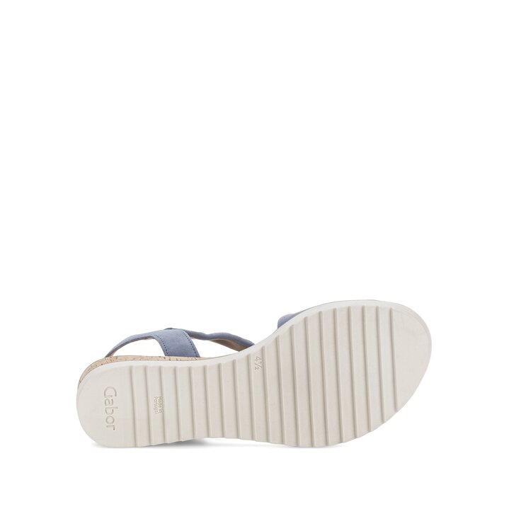 Keilsandalette blau #4