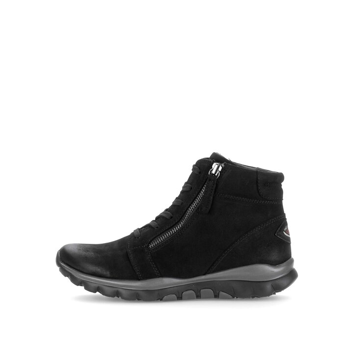 Schnürstiefelette schwarz #0
