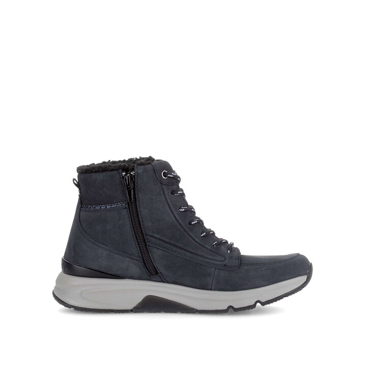 Schnürstiefelette blau #1
