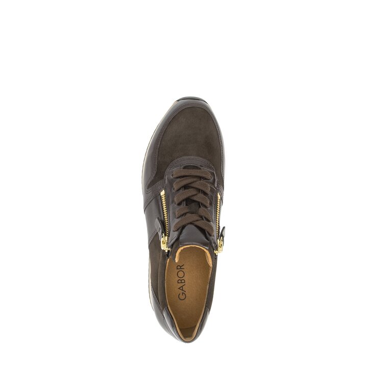 Lage sneaker bruin #5