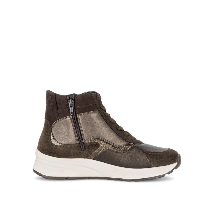 Hoge sneaker bruin #1