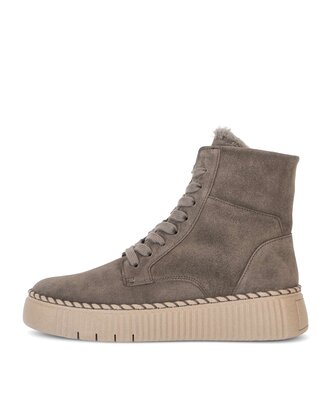 Schnürstiefelette braun
