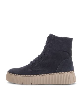 Schnürstiefelette blau