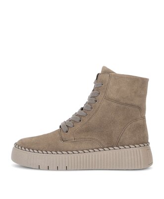 Schnürstiefelette braun