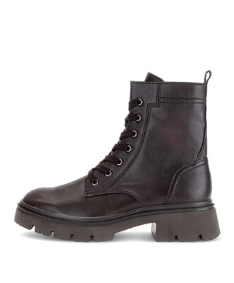 Schnürstiefelette braun