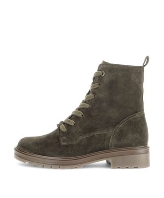 Schnürstiefelette grün