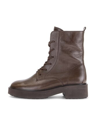 Schnürstiefelette braun
