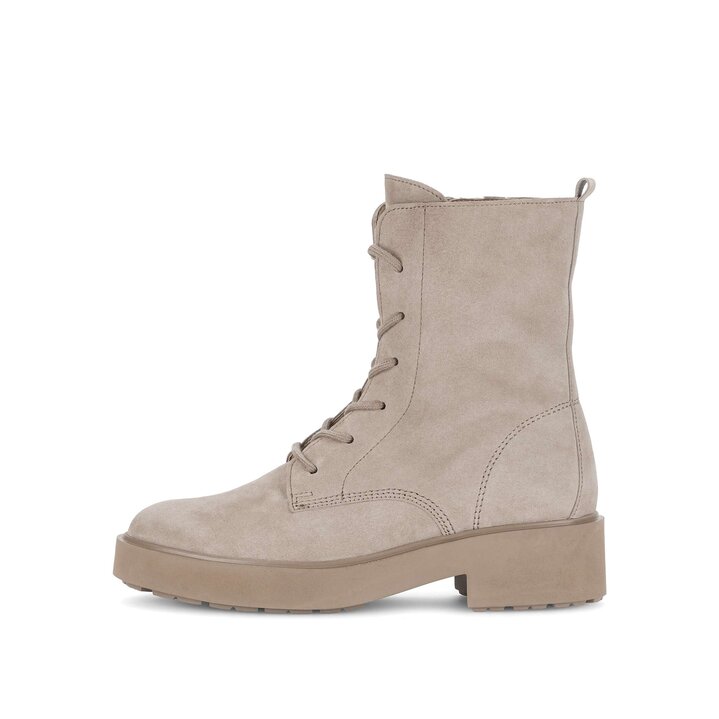 Enkellaarsjes met veter beige #0