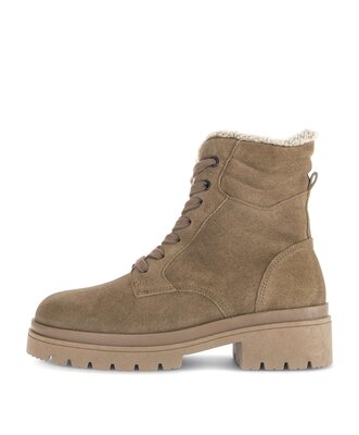 Schnürstiefelette braun