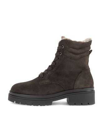 Schnürstiefelette braun