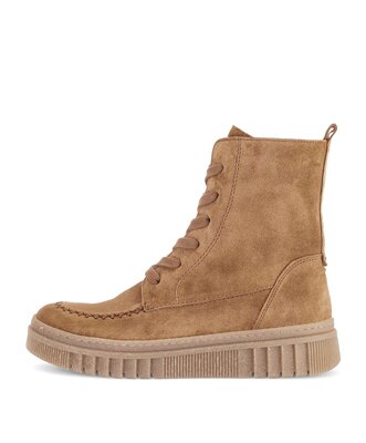 Schnürstiefelette braun