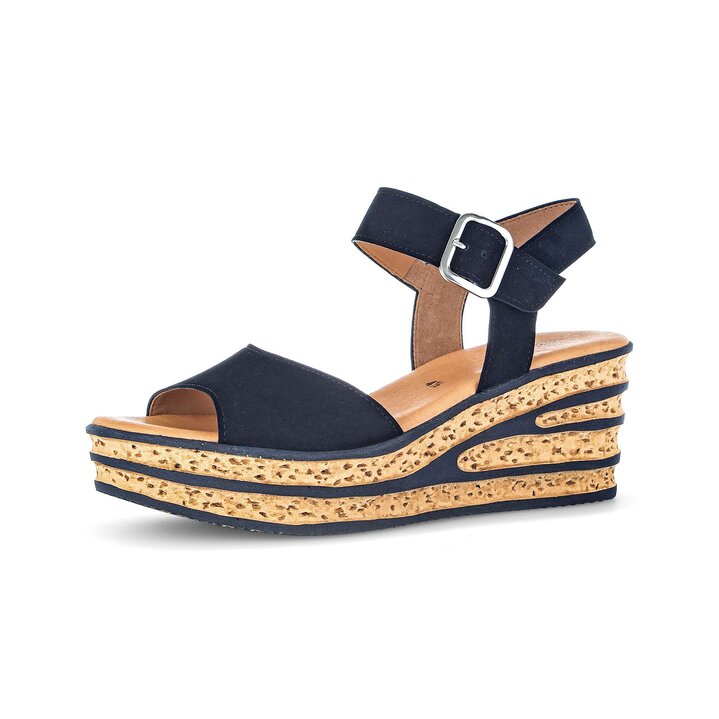 Keilsandalette blau #2