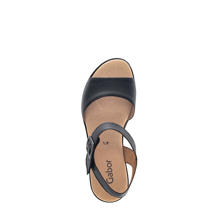 Sandaleno met sleehak zwart #5