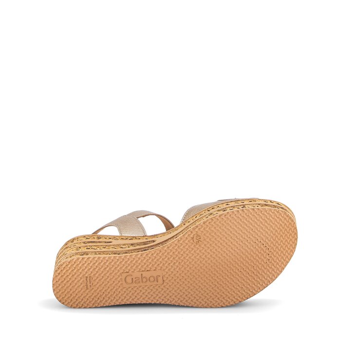 Keilsandalette gold #4