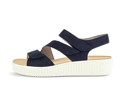 Plateau Sandale blau
