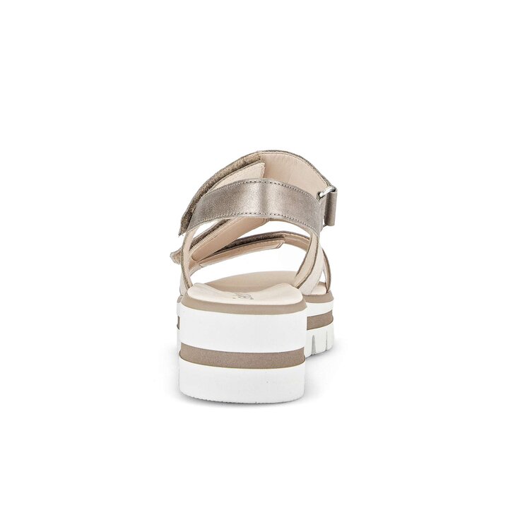 Sandale à plateforme beige #3