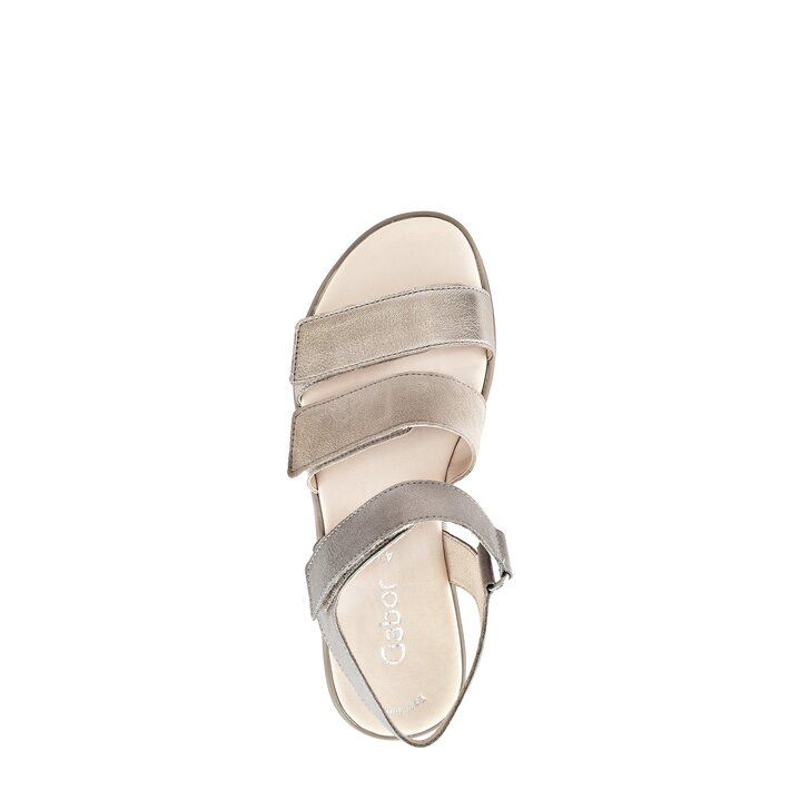 Sandale à plateforme beige #5