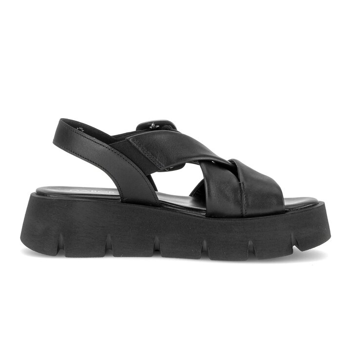 Sandalo con plateau nero #1
