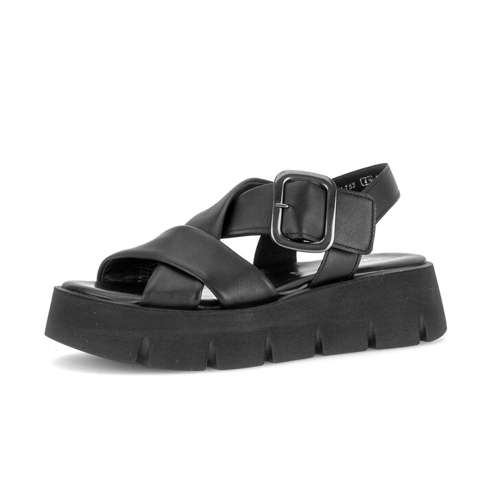 Sandalo con plateau nero #2