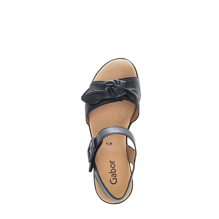 Keilsandalette schwarz #5