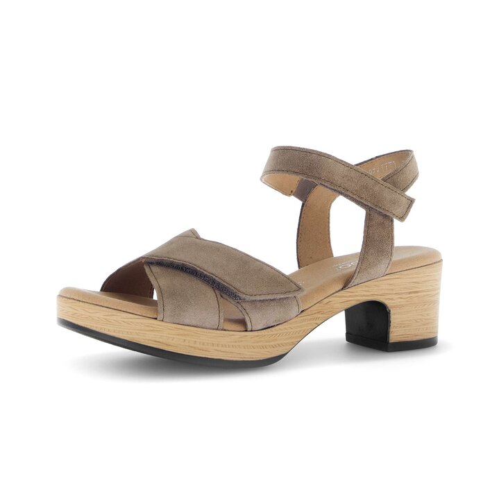 Plateau Sandale braun #2