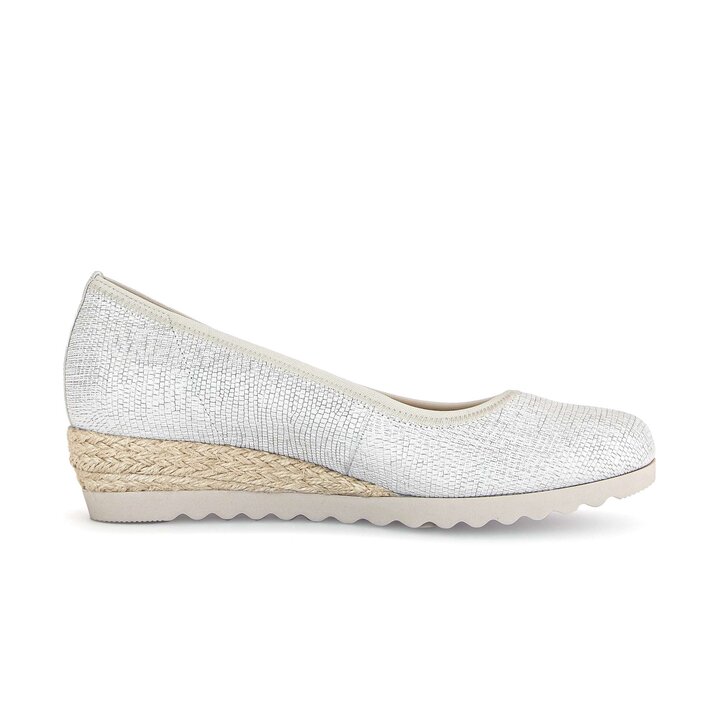 Keilpumps silber #1