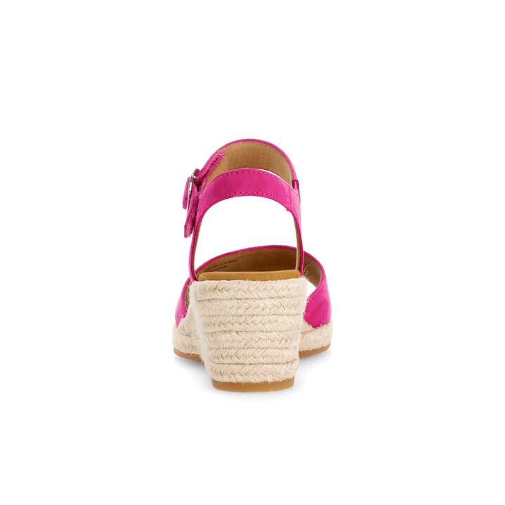 Sandales compensées fuchsia #3