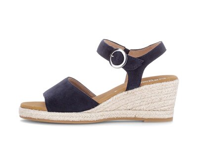 Keilsandalette blau
