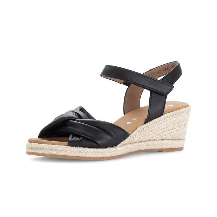 Keilsandalette schwarz #2