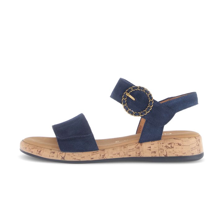 Sandalo con cinturino blu #0